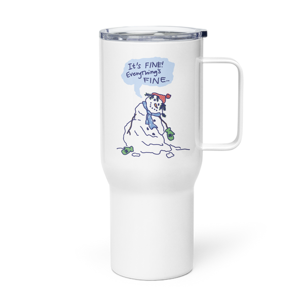 Snowmom - Everything Is Fine - Travel Mug