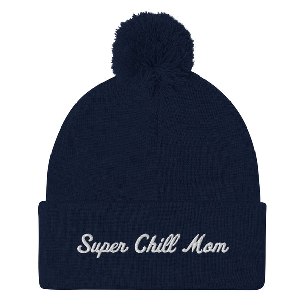 Super Chill Mom Pom-Pom Beanie