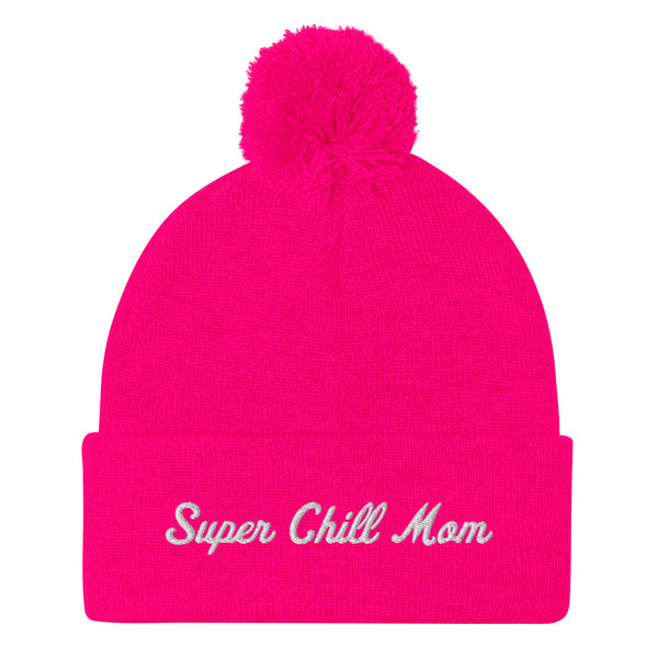 Super Chill Mom Pom-Pom Beanie