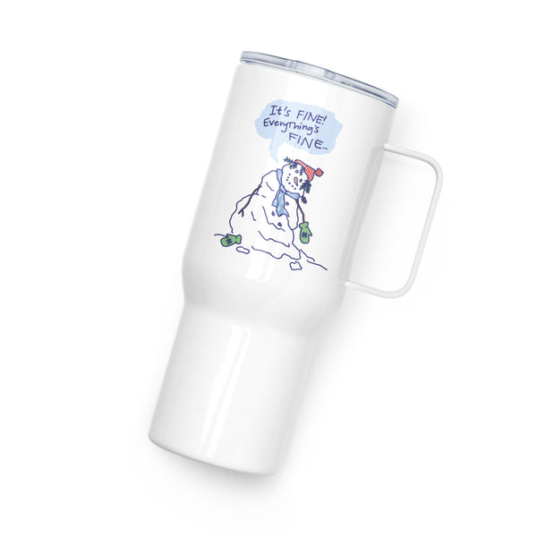 Snowmom - Everything Is Fine - Travel Mug