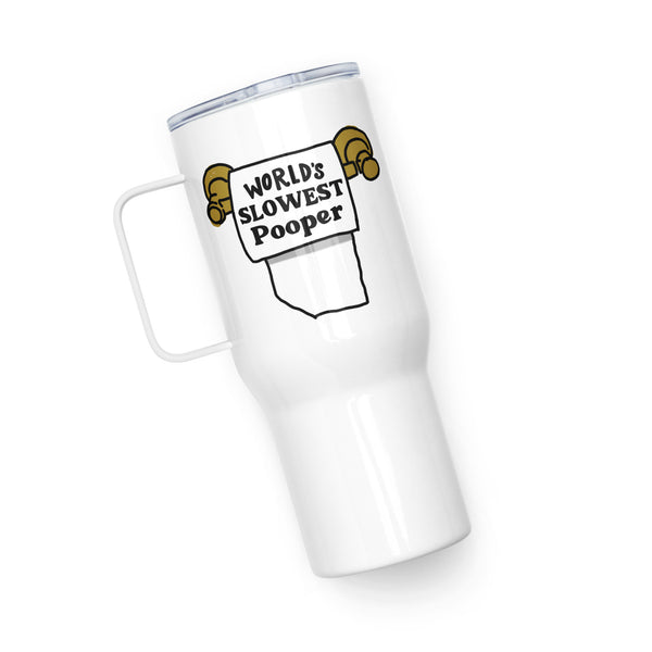 World's Best Dad / World's Slowest Pooper - Two-Sided Travel Mug