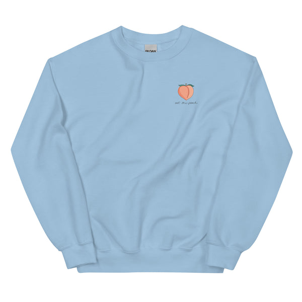 Eat The Damn Peach Crew Sweatshirt