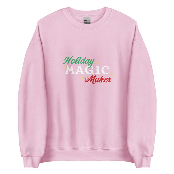 Holiday Magic Maker - Green & Red Printed Crew