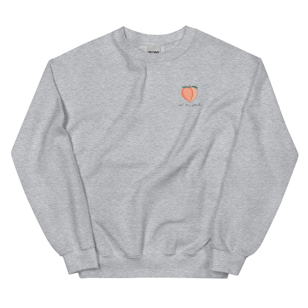 Eat The Damn Peach Crew Sweatshirt