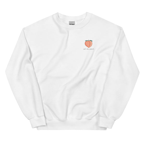Eat The Damn Peach Crew Sweatshirt
