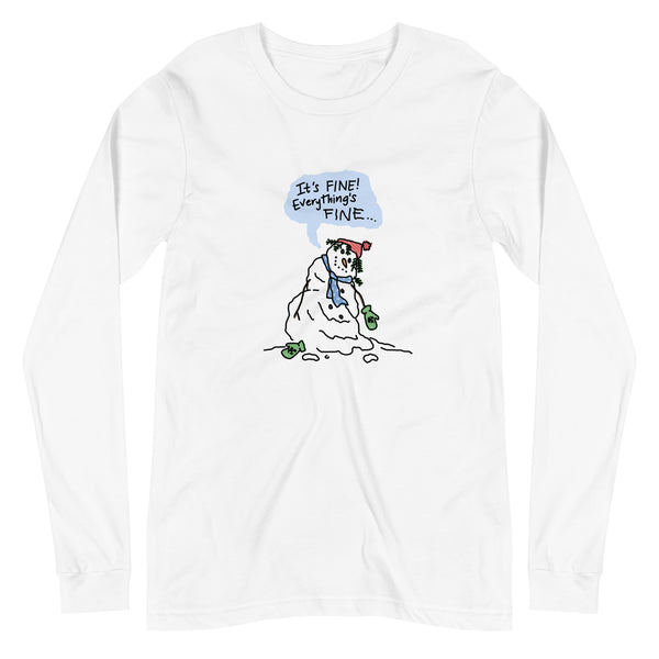 Snowmom - Everything Is Fine - Long Sleeve Tee