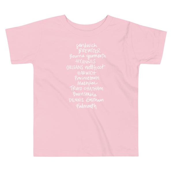 Toddler Cape Cod Towns Tee (Multiple Colors!)
