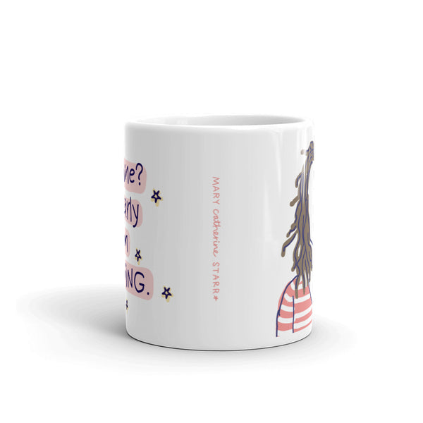 Clearly I'm Thriving Brunette- Double-Sided Mug