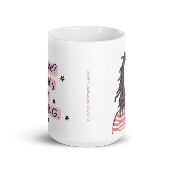 Clearly I'm Thriving Brunette- Double-Sided Mug