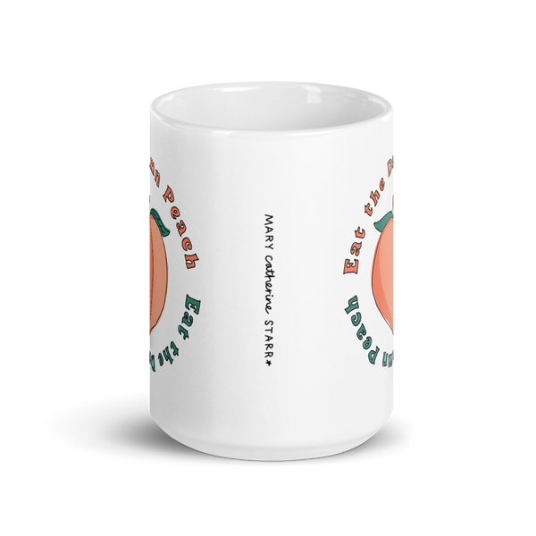 Eat The Damn Peach Mug