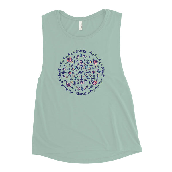 OM Shanti Mandala - Muscle Tank (Multiple Colors!)