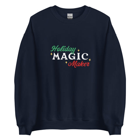 Holiday Magic Maker - Green & Red Printed Crew