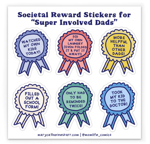 Reward Stickers for "Super Involved Dads"