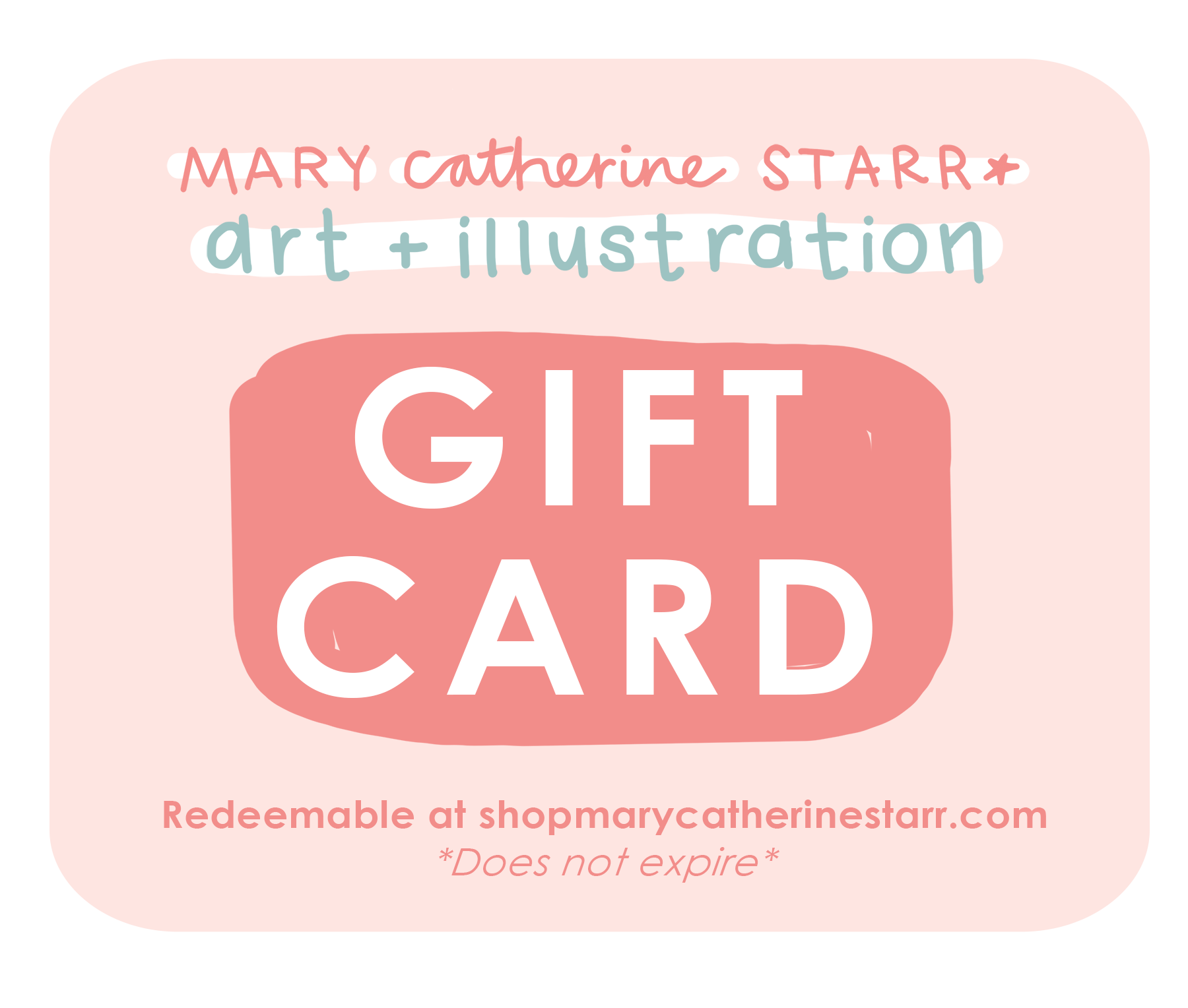 Shop Gift Card (Multiple Values Available!)