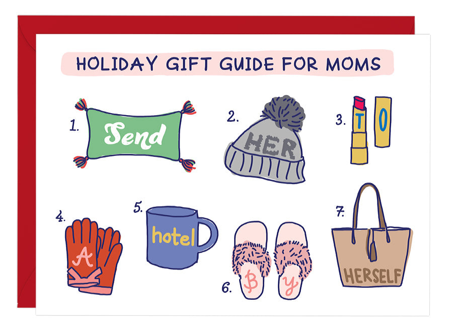 Holiday Gift Guide For Moms - Holiday Card