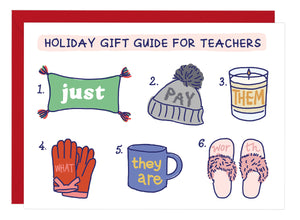 Holiday Gift Guide For Teachers - Holiday Card