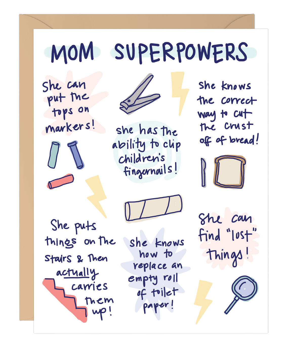 Mom Superpowers Card