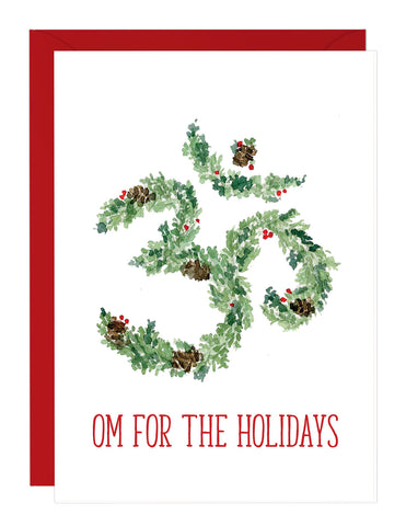 OM for the Holidays - Yoga Holiday Card