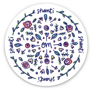 Om Shanti Sticker
