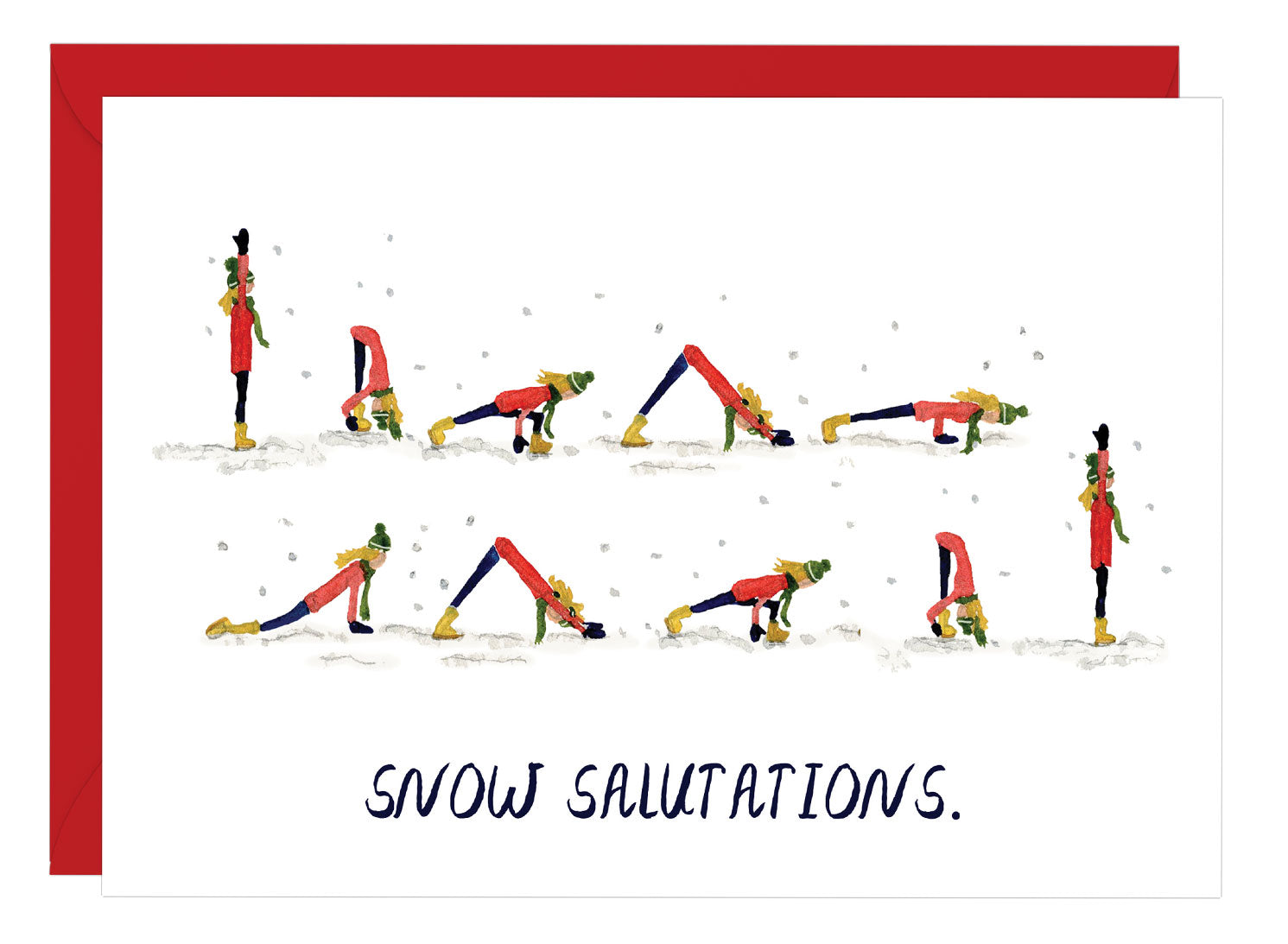 Snow Salutations Greeting Card