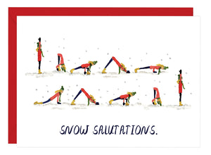 Snow Salutations Greeting Card