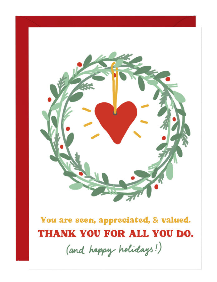 Thank You For All You Do - Holiday Card