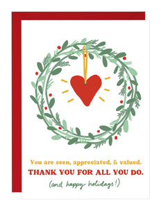 Thank You For All You Do - Holiday Card
