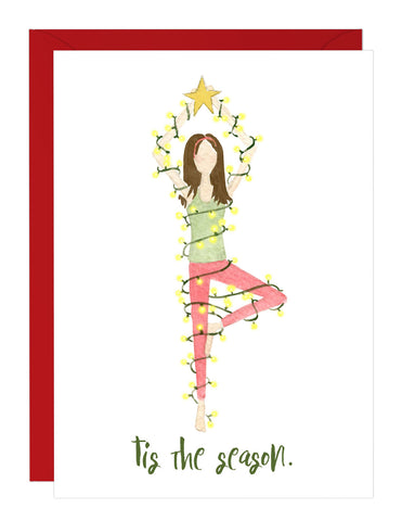 Tis the Season - Yoga Christmas Card