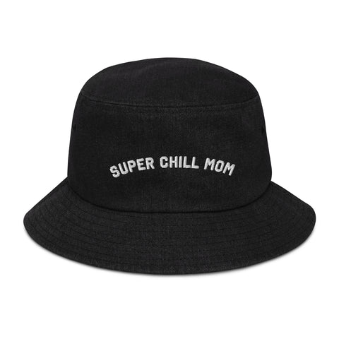 Super Chill Mom Denim Bucket Hat