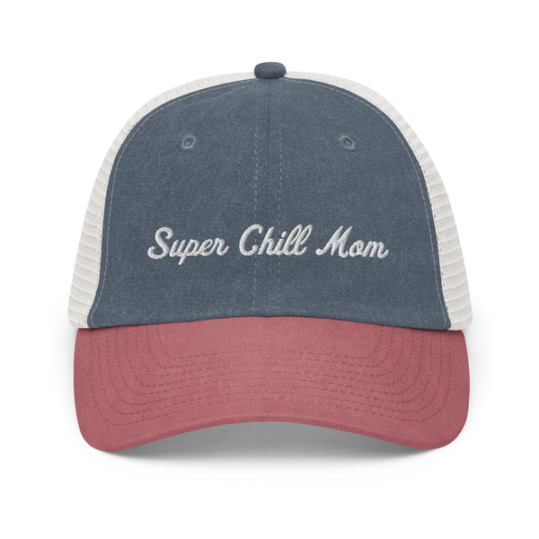 Super Chill Mom (Cursive) Snapback Cap