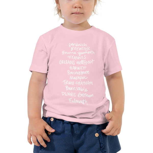 Toddler Cape Cod Towns Tee (Multiple Colors!)