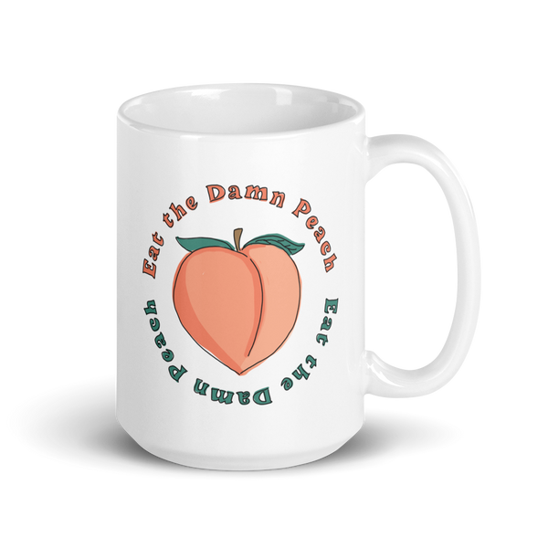 Eat The Damn Peach Mug