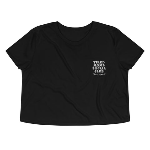 Tired Moms Social Club Cropped Tee